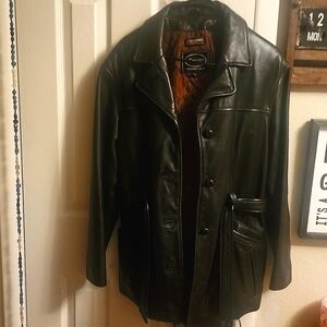Beautiful soft brown leather jacket